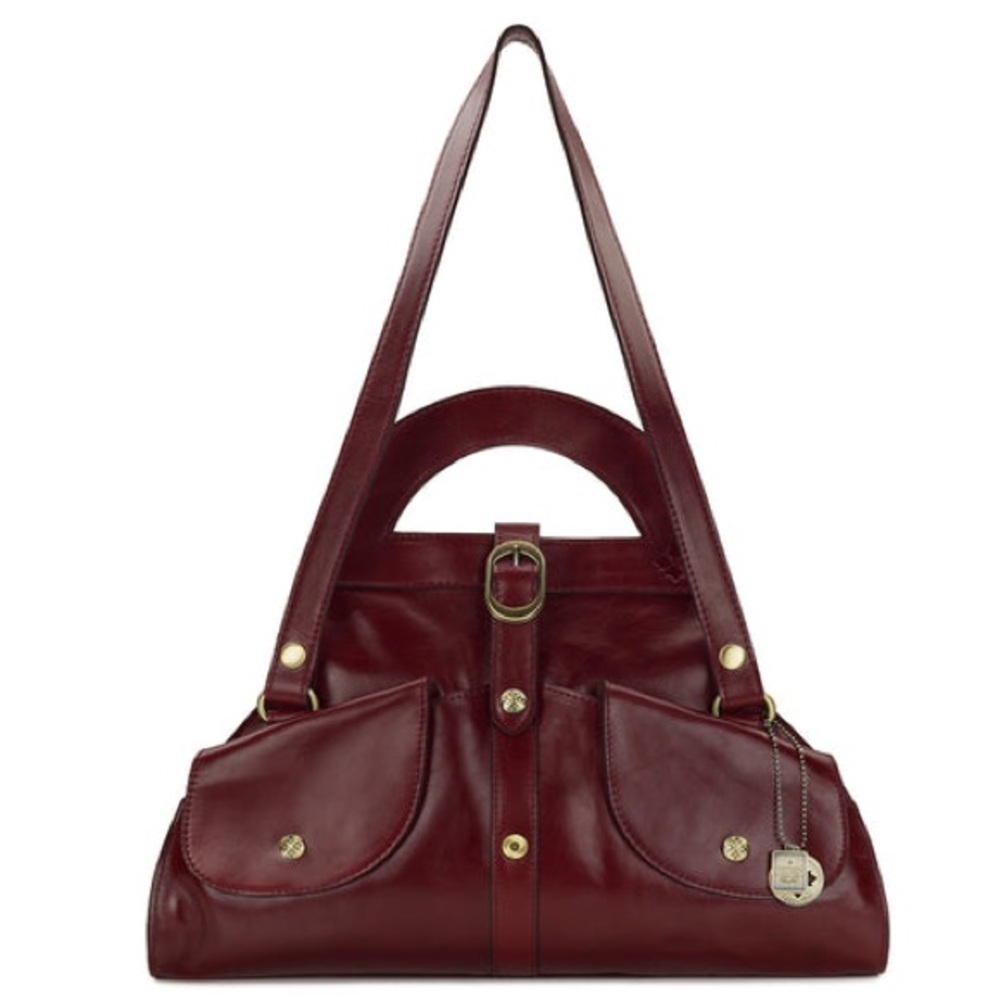 NWT-Patricia Nash-Milania Convertible Satchel-Oxblood-Vintage Distressed-$249 - Picture 11 of 16